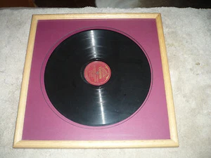 Antique ENRICO CARUSO Framed RECORD LP Victrola 78rpm VICTOR AIDA - Imagen 1 de 6