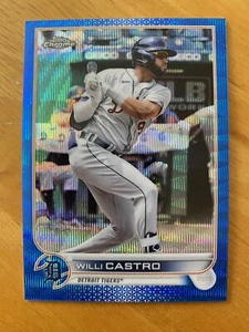 2022 Topps Chrome Blue Wave Refractor #173 Willi Castro SN/75 - Picture 1 of 2