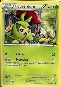 Carte Pokemon COUVERDURE Noble Victoires Noir & Blanc PV 70 2/101 UNCO VF - Imagen 1 de 1