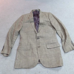 J.Crew Sport Coat 38R Beige Guncheck Ludlow Linen Silk - Picture 1 of 15