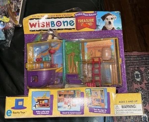 Vintage 1996 Wishbone Treasure Island Storybook Playset-Complete In Box *RARE* - Picture 1 of 3