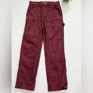 Pantalones de carpintero Urban Outfitters BDG para hombre con paneles en rojo intenso talla 28 - Imagen 1 de 9