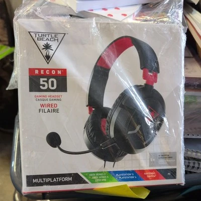 Turtle Beach - Recon 50 Wired Gaming Headset for Nintendo Switch - Red/Blue-New! - Image 1 of 2