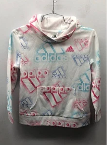 Adidas Juniors White Hoodie Sz M NWT - Picture 1 of 3