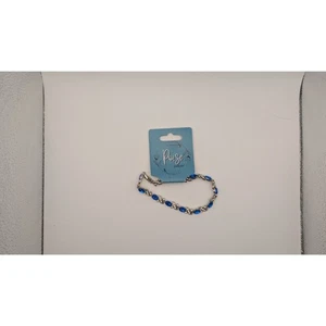 Poise Silver Tone and Blue Brad Bracelet - Picture 1 of 1