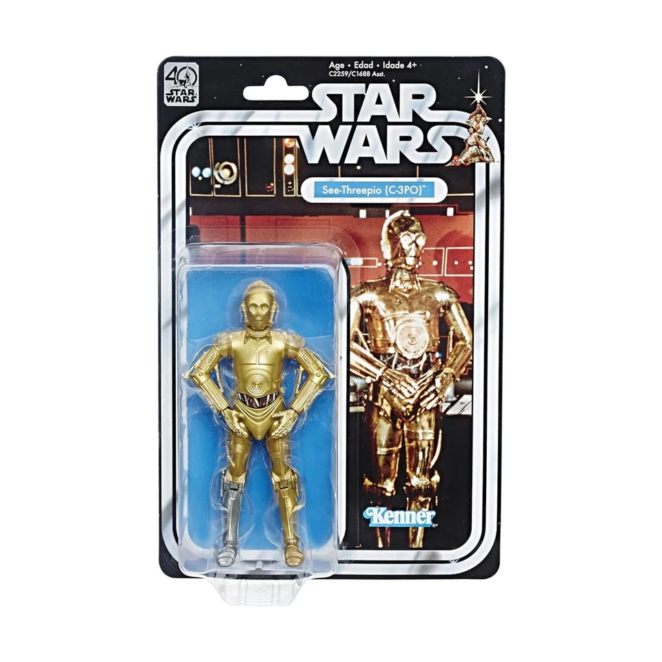 Hasbro Star Wars 40th Anniversary Action Figures See-Threepio (C-3PO) New - Image 1 of 1