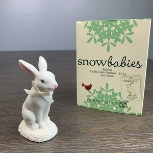 Dept 56 2014 Invierno Animales, Snowbabies Conejo Figura Coleccionable Pascua - Imagen 1 de 10