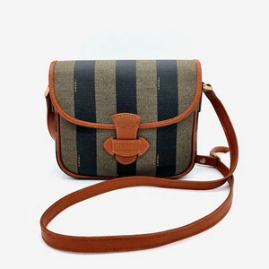 Borsa a tracolla FENDI pochette modello pecan marrone PVC donna USATA DAL... - Foto 1 di 15