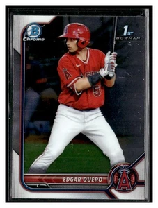 2022 Bowman #BCP-123 Edgar Quero Chrome Prospects 1st Los Angeles Angels - Bild 1 von 2