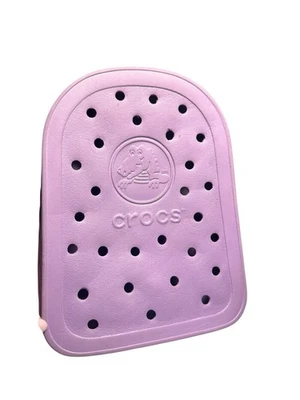 Crocs Mini Backpack Light Purple White Zipper Kids Book Bag Lavender Lilac - Image 1 of 4