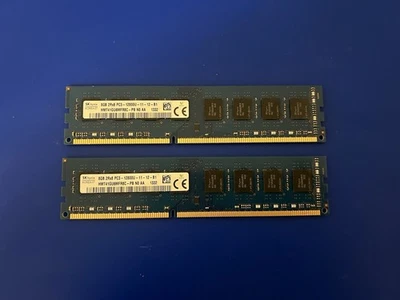 Memoria de escritorio Hynix 16 GB (2x8 GB) HMT41GU6MFR8C-PB PC3-12800U DDR3 1600 MHz Foto 1 de 2