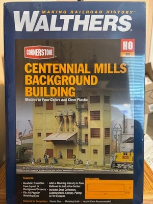 WALTHERS #933-3160 HO Centennial Mills Building, Kit, Nuevo en caja sellada. Foto 1 de 2