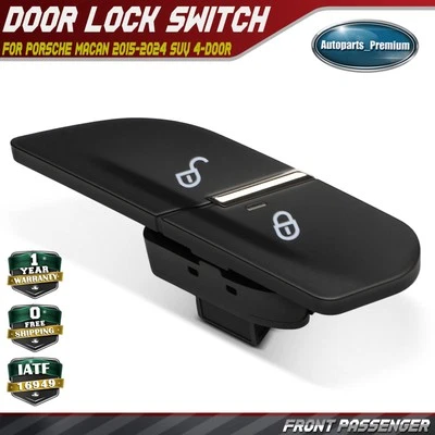 Front Right Door Lock Switch for Porsche Macan 2015-2024 SUV 4-Door 95B962126B - Image 1 of 4