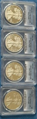 2010 - 2013 W PROOF SILVER EAGLE PCGS PR70 DCAM 4 COIN SET BLUE LABEL🔥 - Image 1 of 4