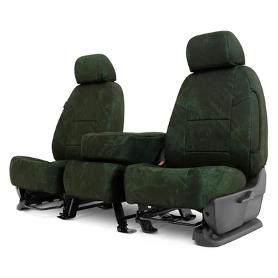 For Ford F-250 Super Duty 02-04 Seat Cover Realtree Fishing 1st Row Camo Black - Image 1 of 4