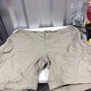 REI Herren Cargo Shorts Größe 3XL Gürtel Gummibund Taschen UPF 50+ gebraucht Wandern - Bild 1 von 10