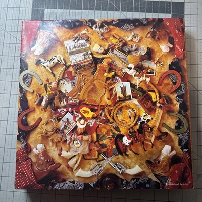 500 Piece 1993 Cowboy Round Up (Springbok) Jigsaw Puzzle. Western Toys Complete - Image 1 of 3