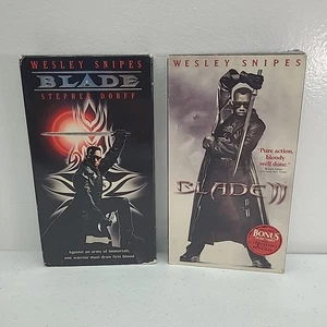 Lot Of 2 Blade 1 & Blade 2 VHS Wesley Snipes Action Horror Movie Collection - Bild 1 von 22