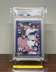 2025 Topps Murakami Shohei Ohtani Tokyo Series-Blue Serialized 109/150 #1 PSA 9 - Picture 1 of 7