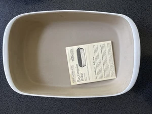 Pampered Chef French Vanilla New Traditions #1310 Stoneware Rectangular Baker - Picture 1 of 12
