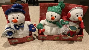 Set Of 3 Magic Power Co. Dancing Singing (together) Snowmen w/Boxes Work Great! - Picture 1 of 3