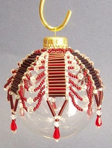PATTERN ONLY Beaded Christmas Ornament Cover Holiday Original "Tiffany" - Picture 1 of 1