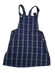 Vintage Girls Romper Green Plaid 8 Holiday - Picture 1 of 2
