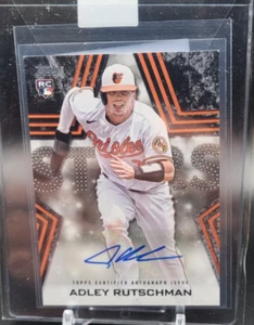 2023 Topps Series 1 Adley Rutschman Baseball Stars Black Auto RC #/199 Autograph - Bild 1 von 6