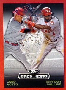2016 Topps Joey Votto & Brandon Phillips Back to Back Insert #B2B-5 (Reds) - Picture 1 of 1