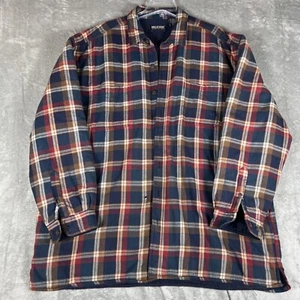 Wolverine Herren 2XLT Fleece gefütterte Flanell Hemd Jacke blau rot kariert - Bild 1 von 9