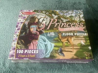 Rompecabezas de piso Princess Pathway 100 piezas 2’x3’ Melissa & Doug nuevo sellado Foto 1 de 4