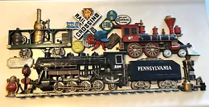 Vintage Burwood Products Large Railroad Wall Décor #502 Pennsylvania Railroad - Picture 1 of 13