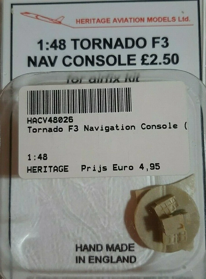 Tornado F3 1/48 NAV CONSOLE detail set ( Airfix kit ) Heritage Aviation models  - Immagine 1 di 1