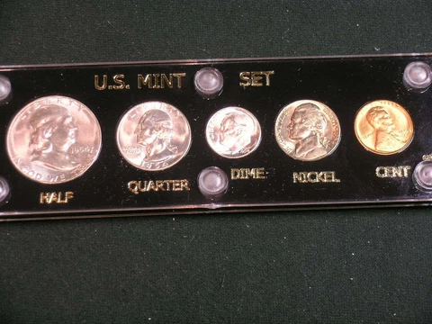 1954 S  Brilliant Uncirculated Coin Year Set  -Capital Holder San Francisco Mint Cover