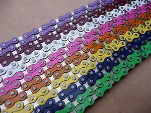 BMX Chain YBN 1/2" x 1/8" Retro Old School Single speed Fixed Bike Cycle  YABAN  - Picture 1 of 14