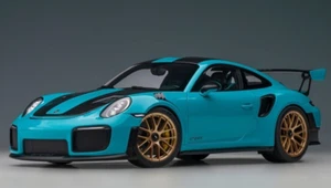 1/18 Porsche 911 (991.2) GT2 RS Paquete Weissach Miami Modelo Azul Autoart 78175 - Imagen 1 de 7