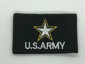  Hook and loop Fastener Parche compatible US ARMY BLACK FULL COLOR 3x2" - Imagen 1 de 1