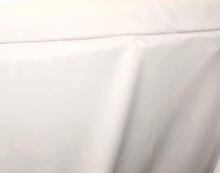 DOUBLE KNIT STRETCH SHINY FABRIC MED WEIGHT COLOR WHITE 60" WIDE BY THE YARD - Image 1 of 4