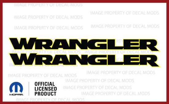 Jeep Wrangler 2018-2025 capó calcomanías pegatinas gráficas JL amarillo negro FJ3U6 Foto 1 de 1