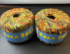 Bora Bora Filati FF Eyelash Fuzzy Ribbon - Multi Color - Italy - 485 LOT OF 2