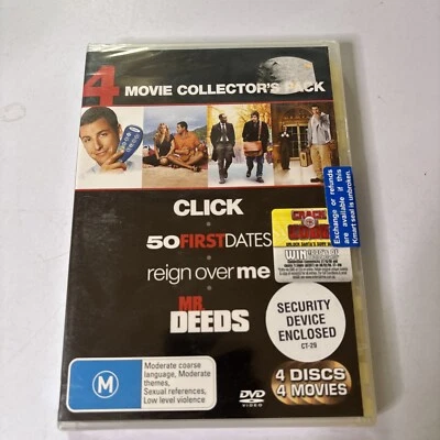 Click / 50 First Dates / Reign Over Me / Mr. Deeds DVD Adam Sandler Region 4 NEW - Image 1 of 2