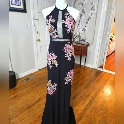 Vestido formal/de graduación floral Xscape Foto 1 de 4