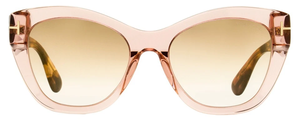 Tom Ford Cara TF940 72G Clear Pink Cat Eye Sunglasses Plastic Frame 56-20-140 - Image 1 of 2