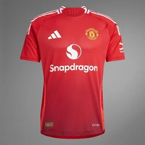 BNWT 24-25 Manchester United adidas Authentic Player Issue Home Jersey Size L - Picture 1 of 4