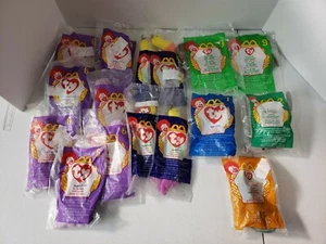LOTE NUEVO EN PAQUETE DE 16 peluches McDonald's Happy Meal Ty Teenie Beenies 1998 y 1999 - Imagen 1 de 12