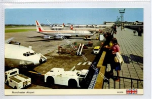 (Gb7422-547) Wardair & Dan Air Aeroplanes at Manchester Airport c1960 VG+ - Picture 1 of 1