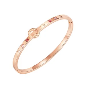 Women Versatile and Personalized Accessory Stainless Steel Love Bracelet Bangle - Bild 1 von 10