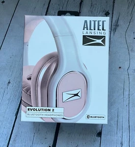 Headphones Bluetooth Altec Lansing (Evolution 2  )White and Light Pink - Picture 1 of 4