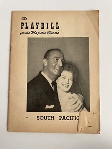 Vintage South Pacific Playbill (1951) Majestic Theatre Roger Rico Martha Wright - Picture 1 of 9