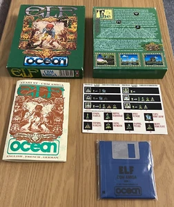 Amiga Ocean ELF Vintage 1991 Gra - Pudełko i działa -👽👾Pomysł na prezent retro👾👽 - Zdjęcie 1 z 12